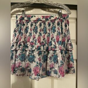 Love Shack Fancy Floral Mini Skirt
